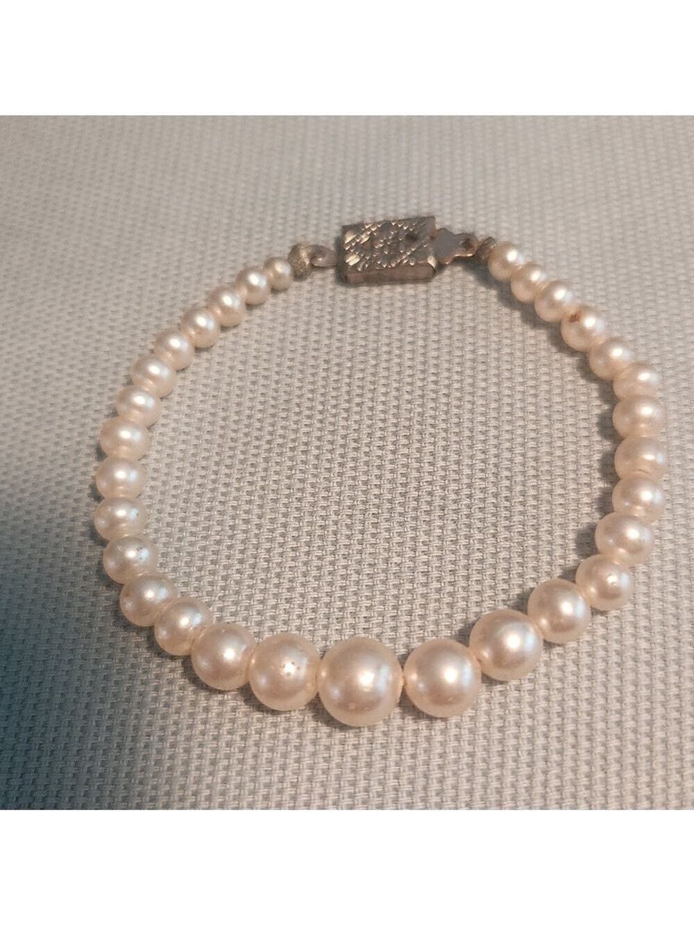 Vintage Graduated Faux Pearl Baby Bracelet